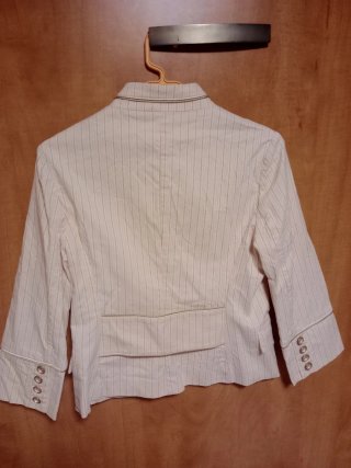 Chaqueta vestir EME DE MAFECCO rosa/beige/blanco