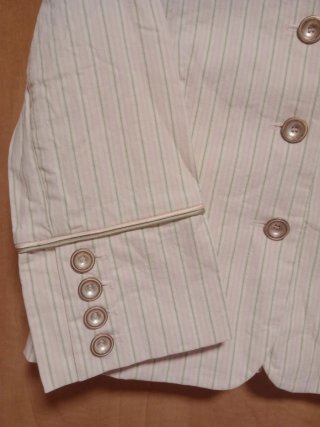 Chaqueta vestir EME DE MAFECCO rosa/beige/blanco