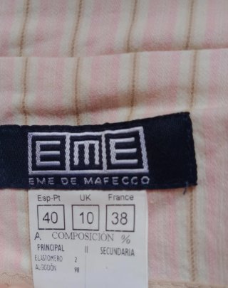 Chaqueta vestir EME DE MAFECCO rosa/beige/blanco