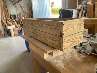 Jardinera de madera