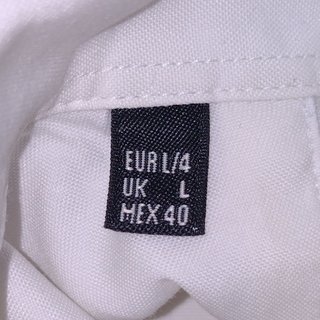 Camisa Pedro del Hierro Talla L Algodón Blanca