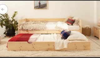 Divano letto in legno massello