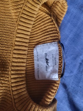 Jersey Zara Amarillo Manga Larga