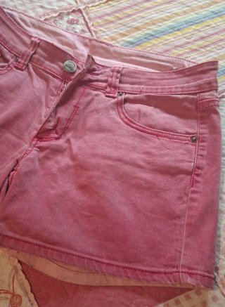 Shorts vaqueros rosas mujer