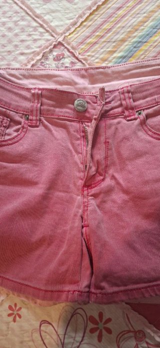 Shorts vaqueros rosas mujer