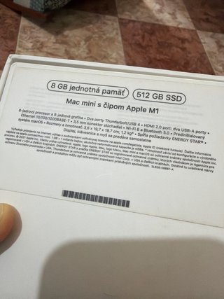 Mac Mini M1 8GB RAM 512GB SSD