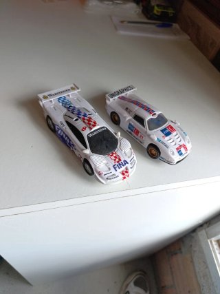 Macchine Scalextric Porsche e BMW FINA