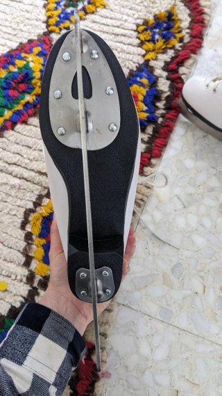 Pattini da ghiaccio bianchi 39