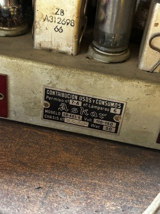 Radio Tocadiscos Vintage Askar GR-461