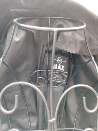 Soprabito in camoscio nero