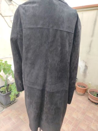 Soprabito in camoscio nero