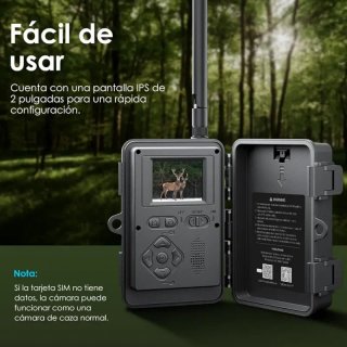 Cámara Trail WOLFANG 4G LTE Caza/Vida Silvestre
