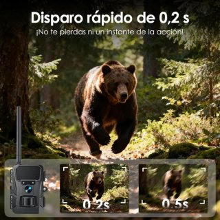 Cámara Trail WOLFANG 4G LTE Caza/Vida Silvestre