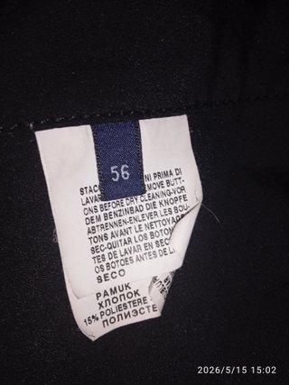 Giacca Trussardi Uomo Nera Taglia 56