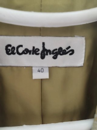 Chaqueta El Corte Inglés Beige Talla M