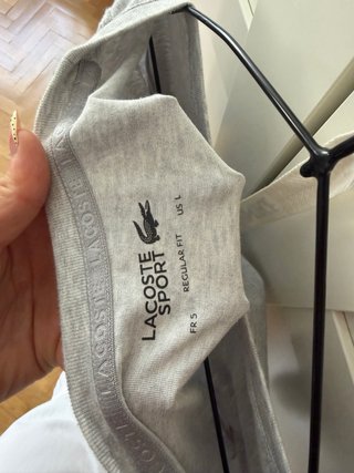 Camiseta Lacoste Gris Original