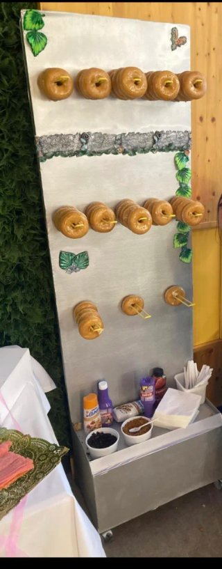 Expositor de donuts para eventos