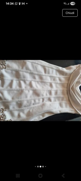 Abito elegante bianco S/M