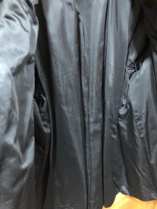 Abrigo de piel Astracán negro