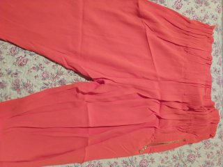 Pantalón ancho cintura elástica