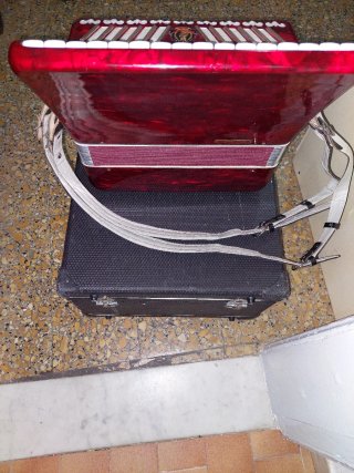 Fisarmonica 48 bassi con ,3.registri al canto,