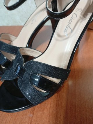 Sandali eleganti neri donna 36 nuovi