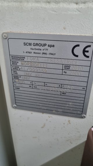 Fresadora CNC Morbidelli Unix KBT