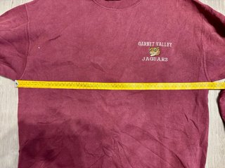 Felpa Vintage Lee Garnet Valley Jaguars M