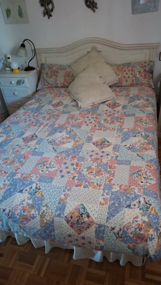 Ropa de cama floral patchwork