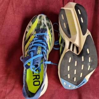 Zapatillas Adidas Adizero Pro 3 Azul y Verde