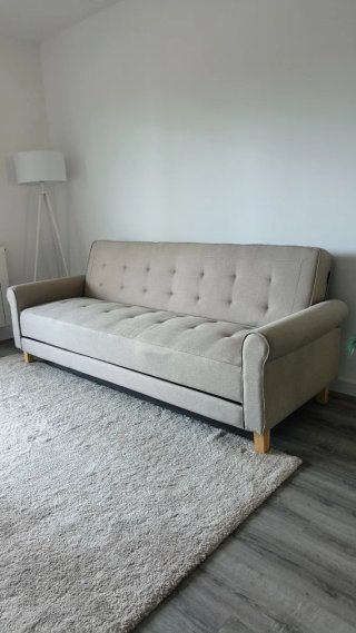 Sofá Cama Beige 3 Plazas