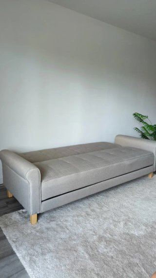 Sofá Cama Beige 3 Plazas