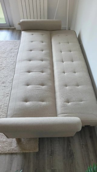 Sofá Cama Beige 3 Plazas