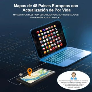 Navegador GPS Bluetooth 7 Camión