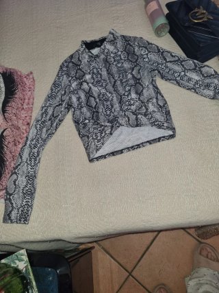 Vestito farfalle bianco e blu taglia unica