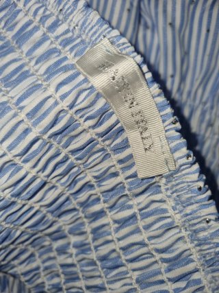 Vestito farfalle bianco e blu taglia unica