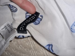 Vestito farfalle bianco e blu taglia unica