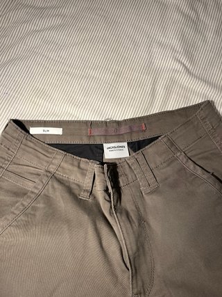 Pantalones Cargo Slim T32 verde