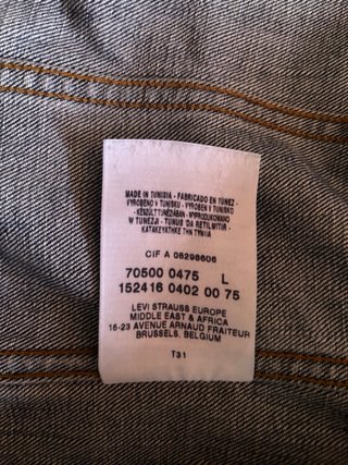 Chaqueta Levi's Clásica Trucker Azul Talla L