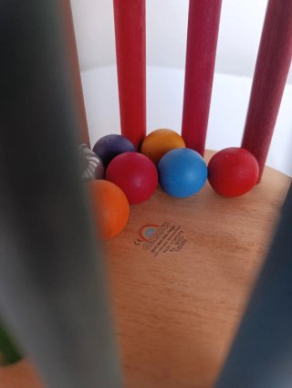 Rueda grande montessori in legno sonaglio