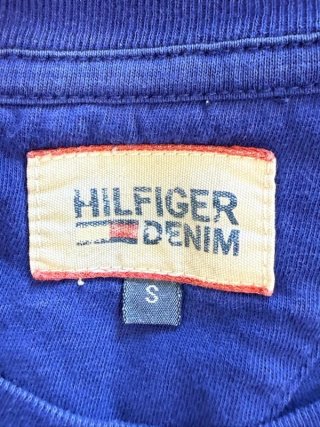 Tommy Hilfiger Denim T Shirt Uomo S Blu Logo