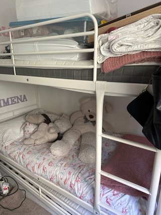 Litera Ikea Blanca con Cama Supletoria