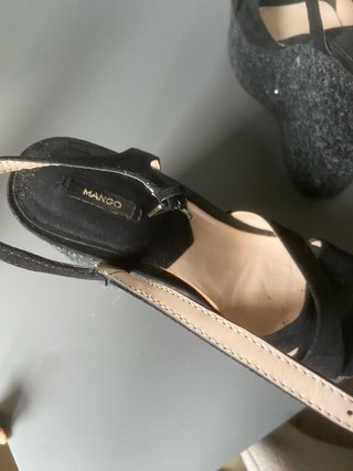 Sandalias Mango Tacon Plataforma Fiesta