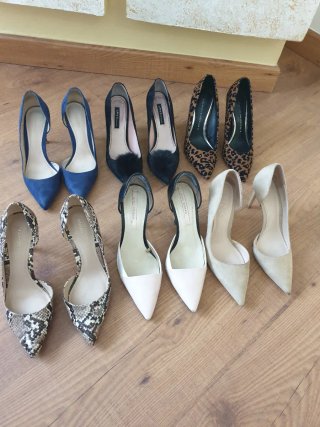Lote 6 Pares Zapatos Talla 36 Mango y Zara