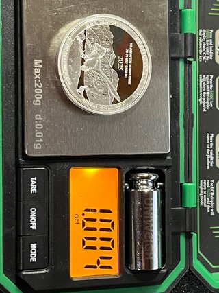 Moneda Plata Velociraptor 1 Onza Congo 2025