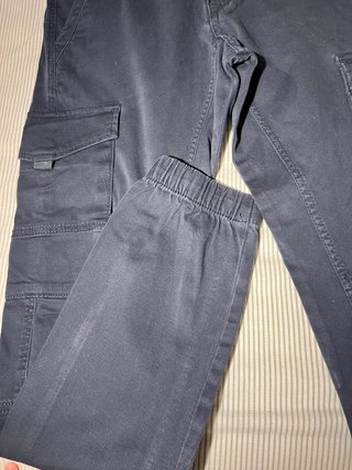 Pantalones Cargo Slim Fit Talla 32 Azul