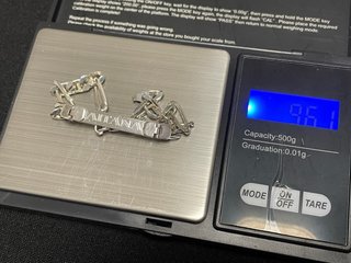 Esclava Italiana plata de ley nombre Aitana
