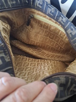 Borsa Fendi Tessuto Marrone