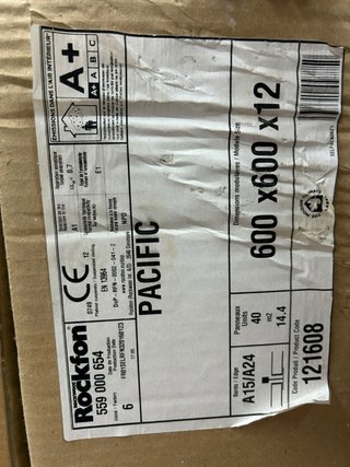 Placas Rockfon para falsos techos 4 CAJAS