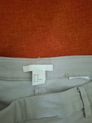 Pantaloni dritti beige H&M